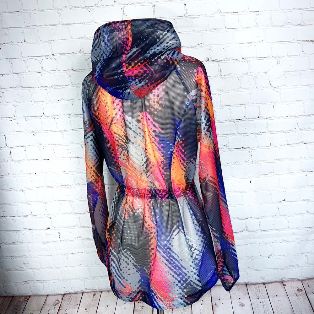 🚫SOLD! •🏃‍♀️NWOT |•ATHLETA•| Lava Hype Run Multicolor Jacket 🏃‍♀️ - Picture 6 of 16